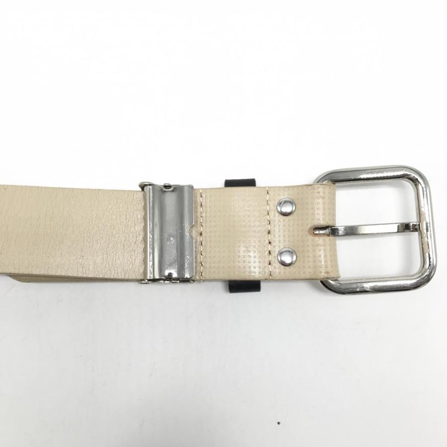 【新品タグ付】PEARLY GATES ユニセックスベルト ベージュ105cm PEARLY GATES（パーリーゲイツ） ベルト ベージュ系×黒 立体ロゴ