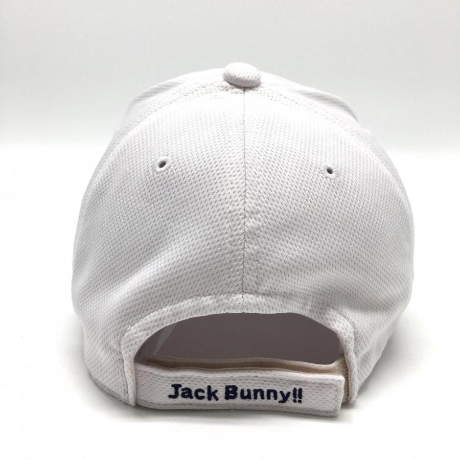 Jack Bunny!!（ジャックバニー） キャップ 白×ネイビー 立体ロゴ