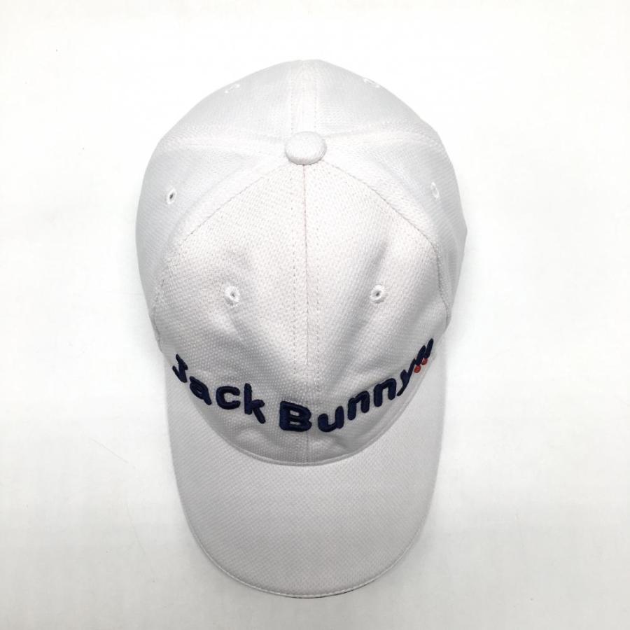 Jack Bunny!!（ジャックバニー） キャップ 白×ネイビー 立体ロゴ