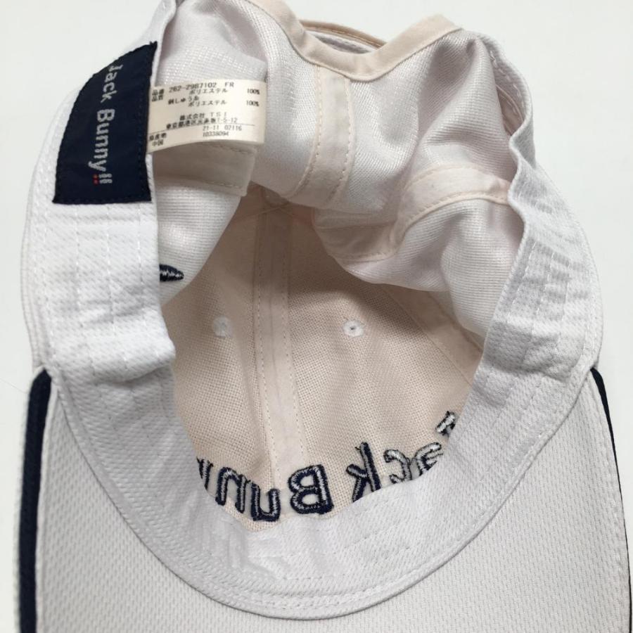 Jack Bunny!!（ジャックバニー） キャップ 白×ネイビー 立体ロゴ