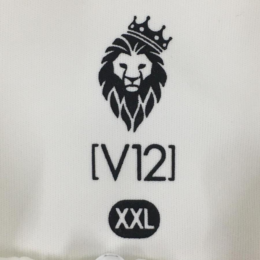 V12（ヴィ・トゥエルヴ） 【美品】V12 半袖ハイネックシャツ 白×黒