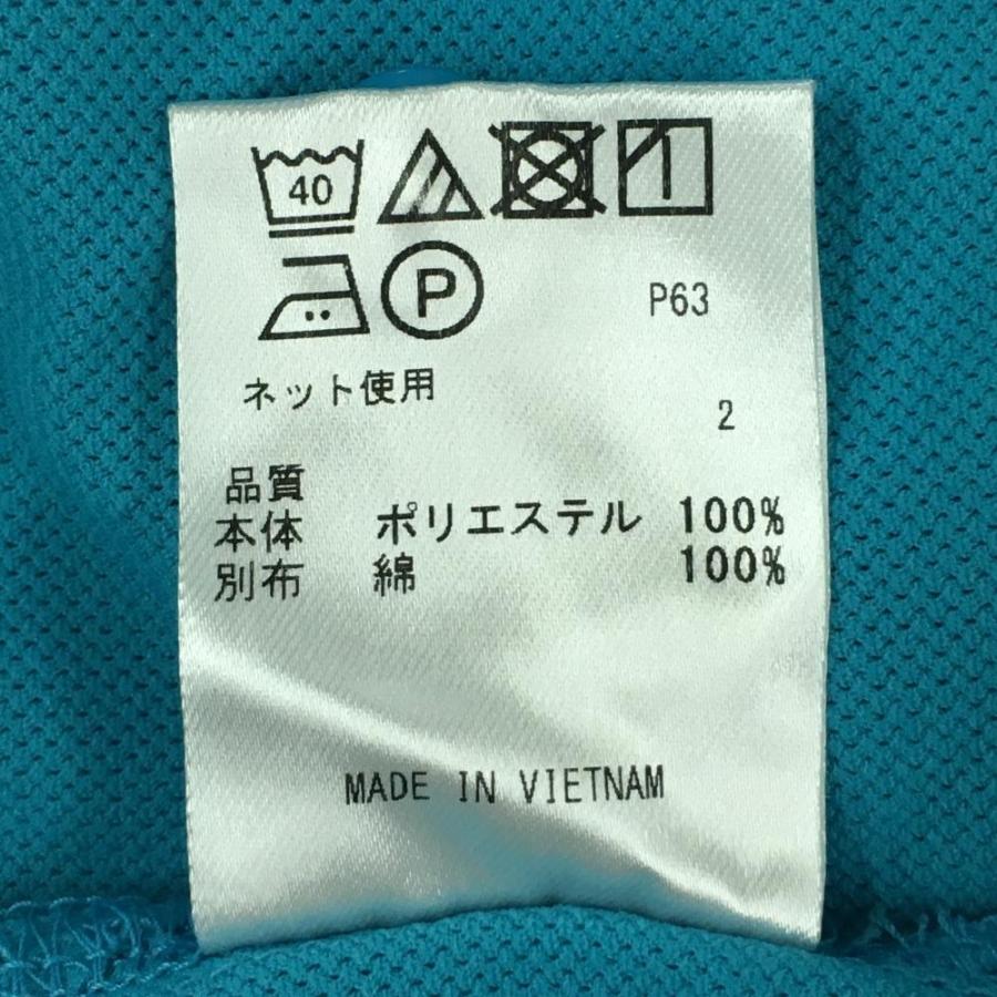 23区GOLF 【美品】23区ゴルフ 半袖ポロシャツ ブルー系 襟ボーダー