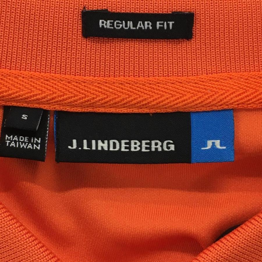 極美品 近年 ジェイリンドバーグ 半袖ゴルフポロシャツ オレンジ LL相当 速乾 J.LINDEBERG（ジェイリンドバーグ） 【超美品】ジェイリンドバーグ