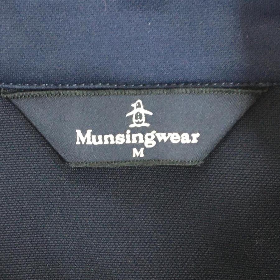 ❁新品タグ付❁マンシングウェア　ハイネック長袖シャツネイビー　サイズLL Munsingwear（マンシングウェア） 長袖ハイネックシャツ ネイビー×白