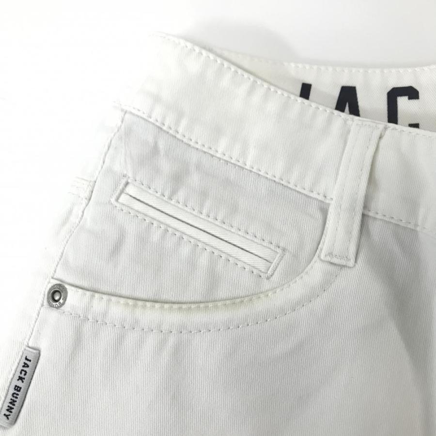 Jack Bunny!!（ジャックバニー） パンツ 白×ライトグレー 後ろロゴ