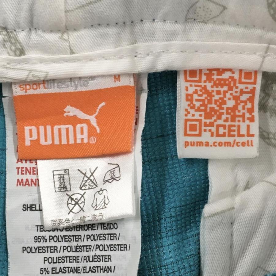 PUMA（プーマ） 【美品】プーマ ハーフパンツ ブルーグリーン×グレー