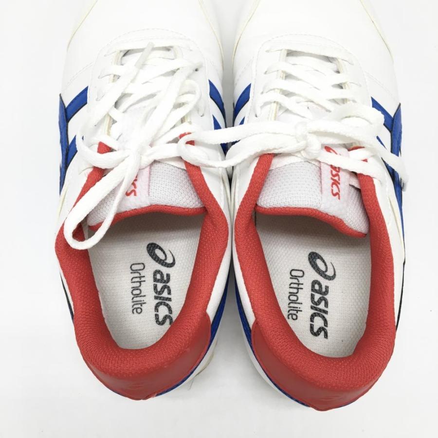 ASICS（アシックス） 【超美品】アシックス ゴルフシューズ 白×ブルー