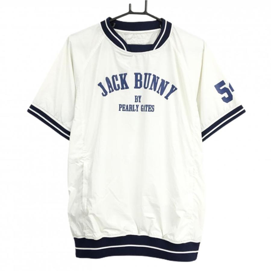 美品】ジャックバニー テープロゴ メッシュ ワッペンロゴ ジップ