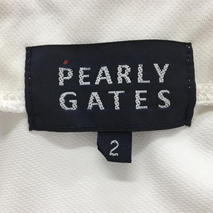 PEARLY GATES（パーリーゲイツ） ジップパーカー 白×ネイビー ダブル
