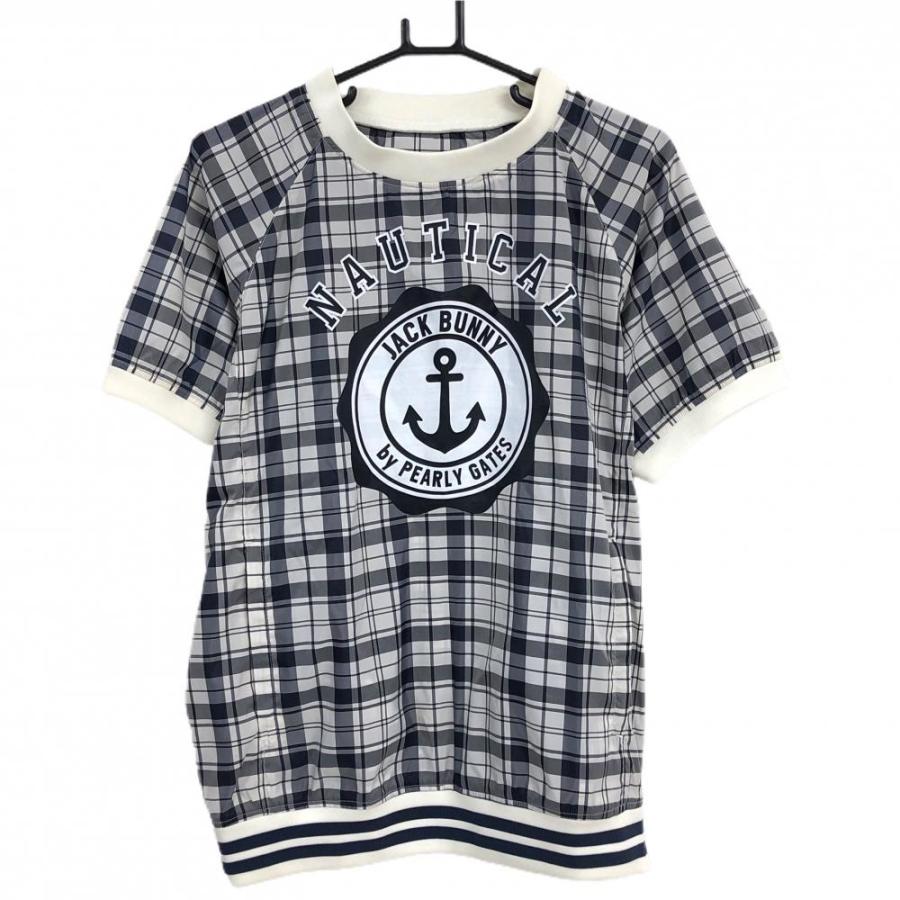 美品 ジャックバニー　スニード　ブルゾン　サイドジップ　撥水　チェック　Lサイズ Jack Bunny!!（ジャックバニー） 【美品】ジャックバニー 半袖スニード