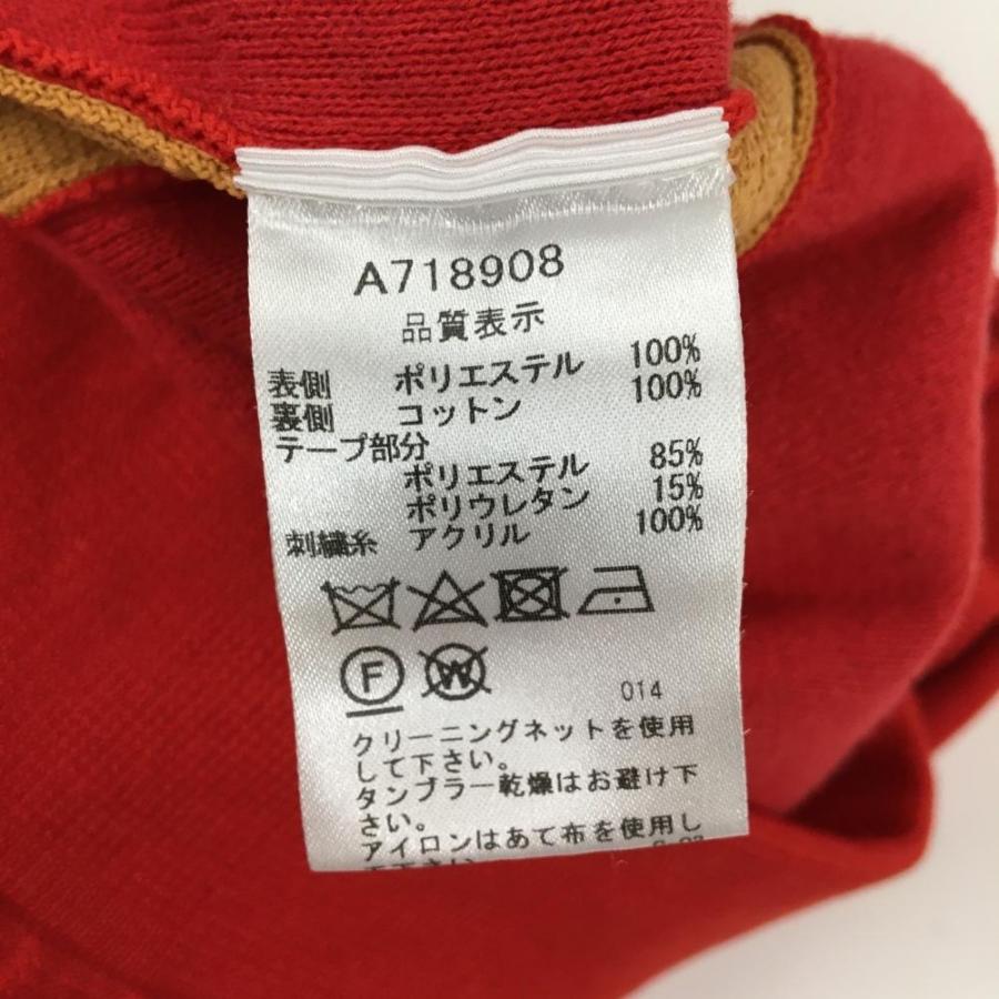 archivio（アルチビオ） セーター レッド×ベージュ フロントロゴ