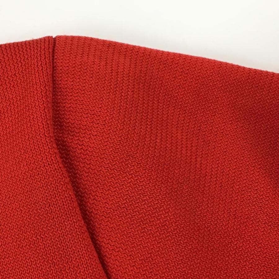 【美品】アルチビオ archivio 長袖ニット　赤　レディースサイズ38（Ｍ） archivio（アルチビオ） セーター レッド×ベージュ フロントロゴ