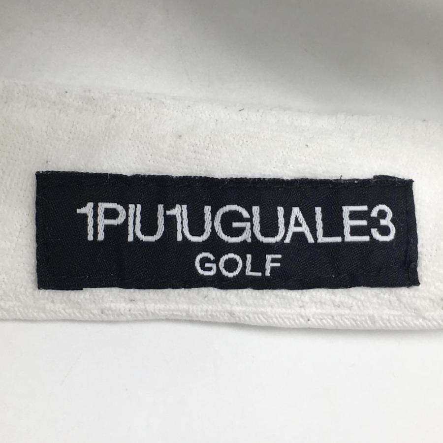 1PIU1UGUALE3 GOLF ウノピゥウノウグァーレトレゴルフ サンバイザー 白