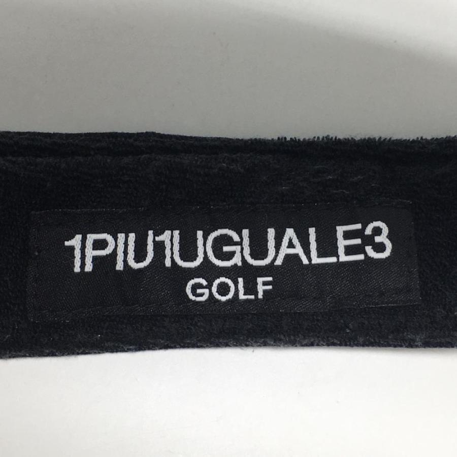 1PIU1UGUALE3 GOLF ウノピゥウノウグァーレトレゴルフ サンバイザー 黒