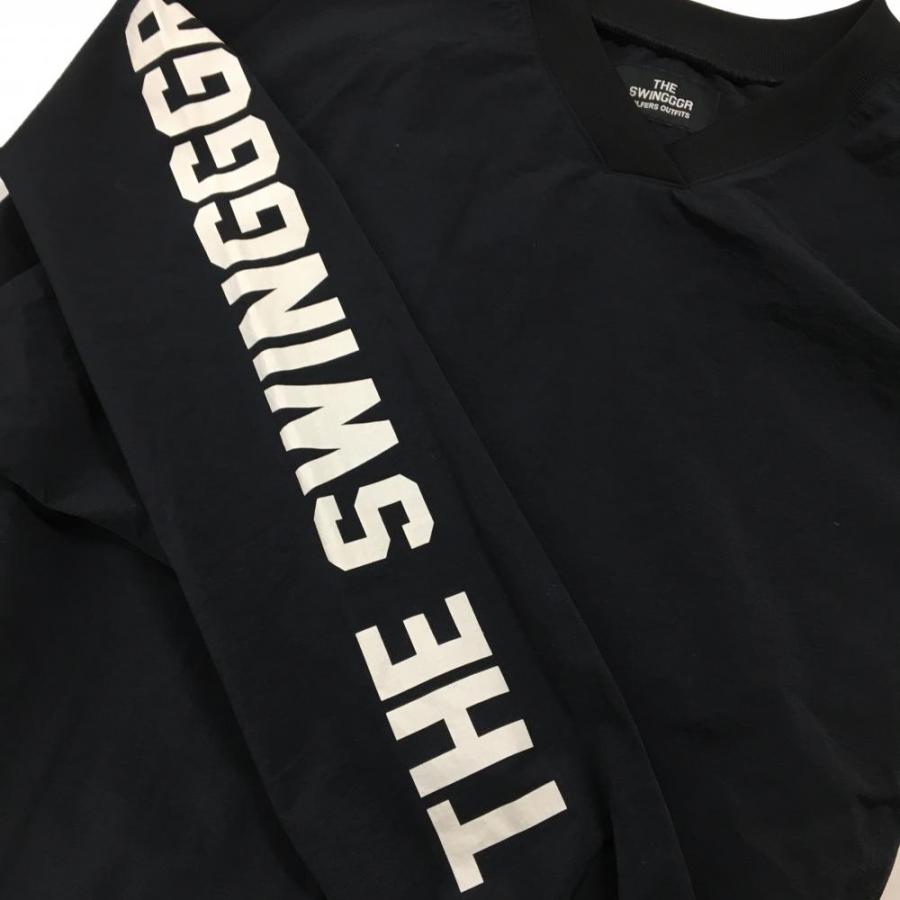 THE SWINGGGR 【超美品】ザスウィンガー ナイロンスニード 黒 Vネック