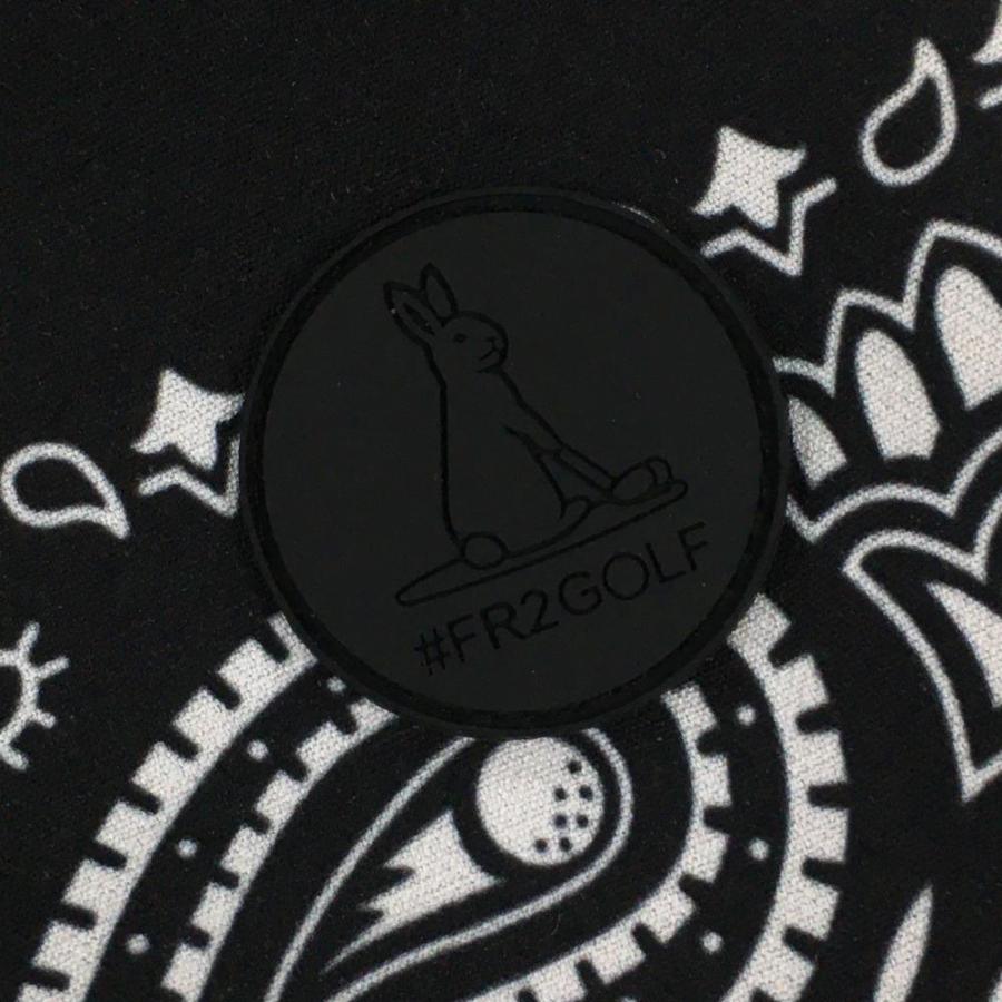 超美品】エフアールツー×ウィンダンシー パンツ 黒×白 総柄 ペイズリー