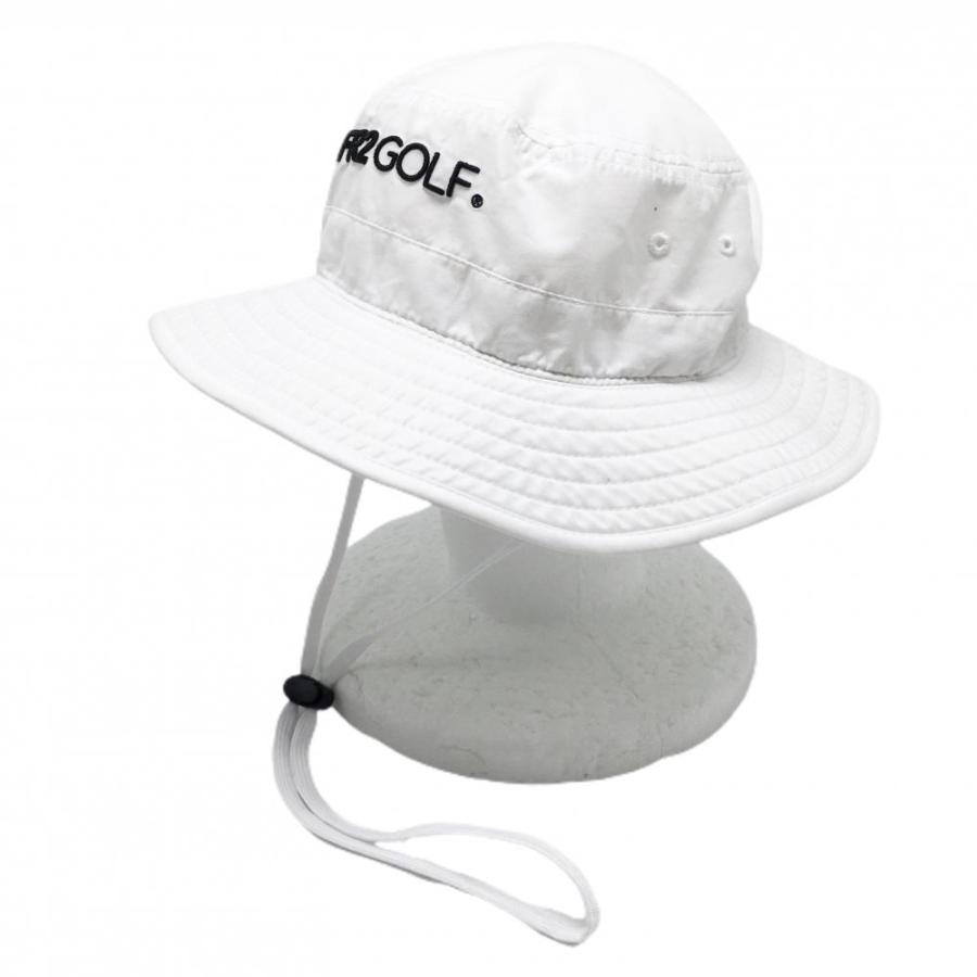 FR2 GOLF　ハット 美品】エフアールツー ハット 白×黒 立体ロゴ あご紐付 F ゴルフウェア