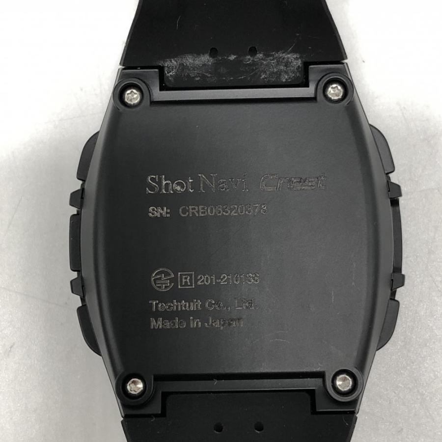 ShotNavi（ショットナビ） GPSゴルフウォッチ 黒 Crest ケース付 通電