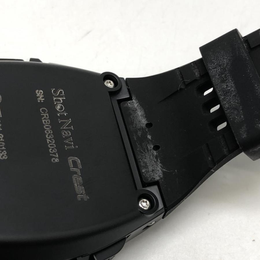 ShotNavi（ショットナビ） GPSゴルフウォッチ 黒 Crest ケース付 通電