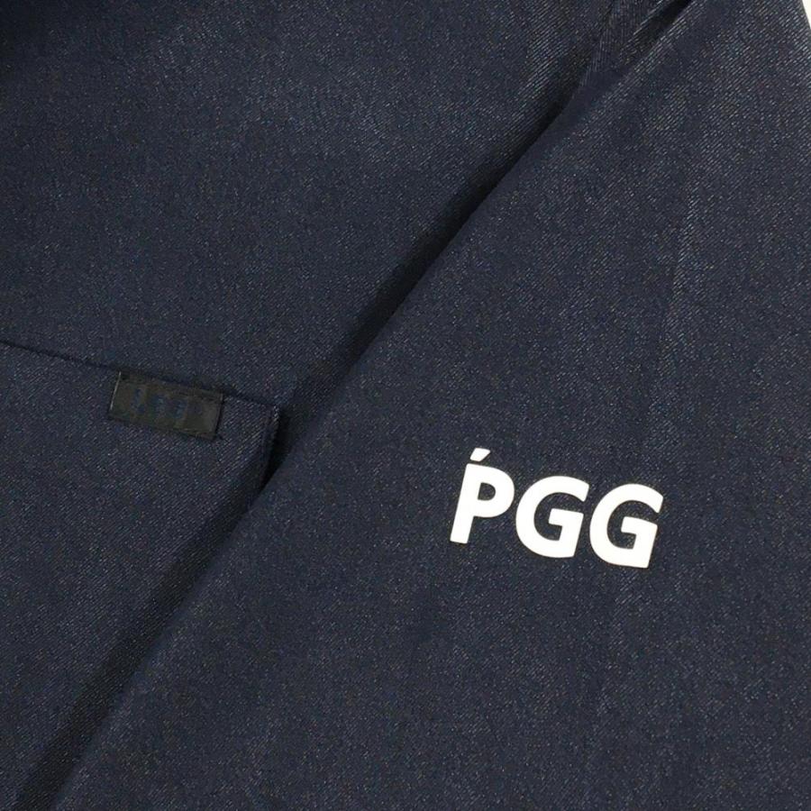【超美品】PGGパーリーゲイツ×Lee テーラードジャケット ネイビー 袖ロゴ 袖口ジップ レディース M ゴルフウェア PEARLY GATES PGG 【超美品】PGGパーリーゲイツ×Lee テーラードジャケット ネイビー