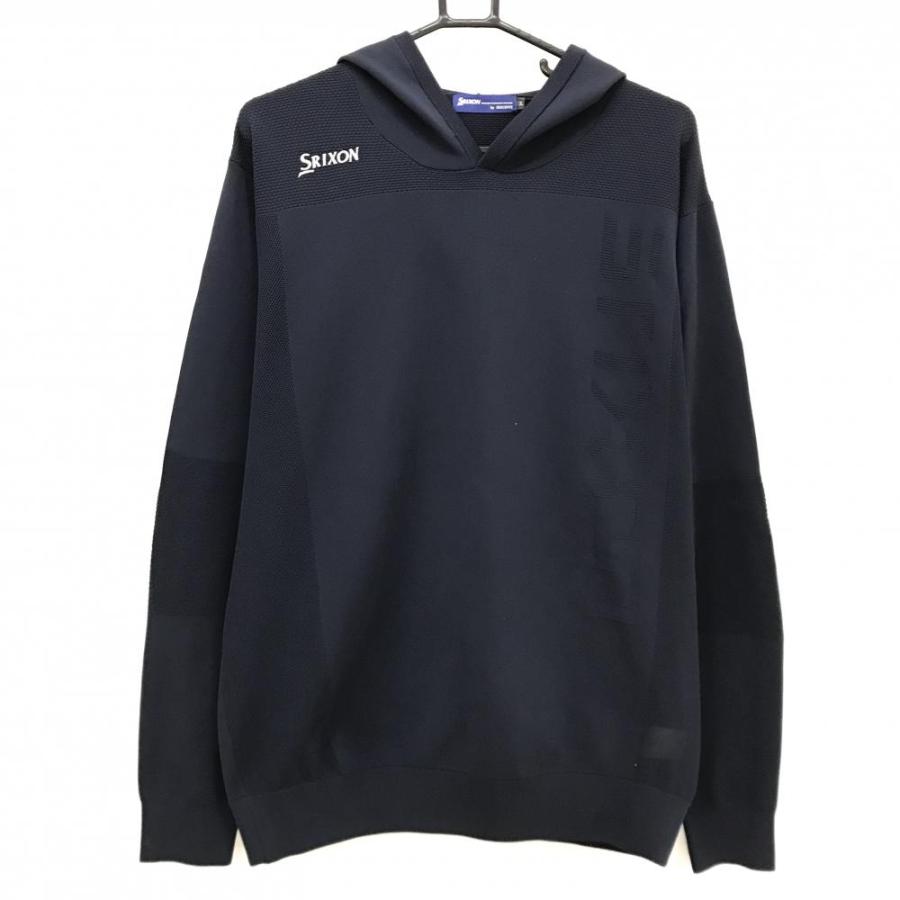 SRIXON 【超美品】スリクソンバイデサント フード付セーター ネイビー 