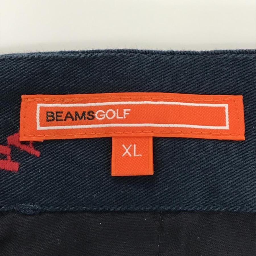 BEAMS GOLF（ビームス ゴルフ） ハーフパンツ ネイビー×レッド
