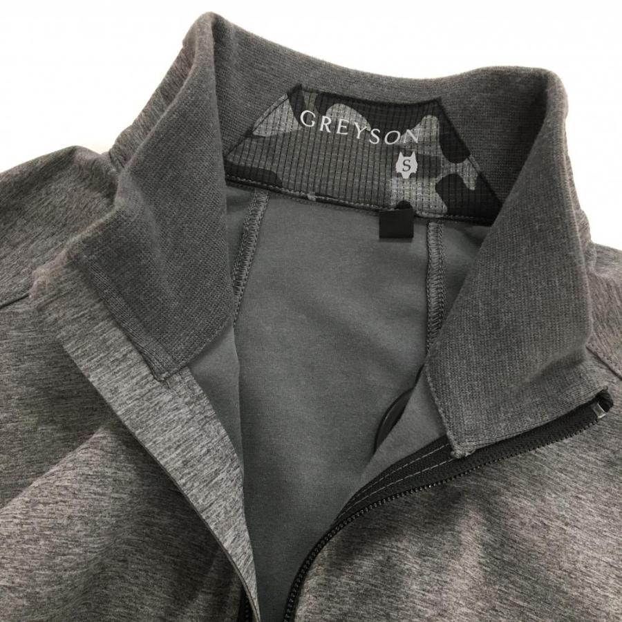 美品】グレイソン ジャケット グレー ストレッチ 裾ドローコード