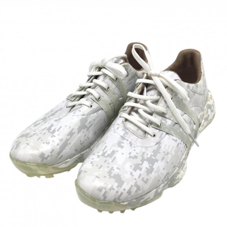 adidas（アディダス） 【美品】アディダス ゴルフシューズ 白×グレー