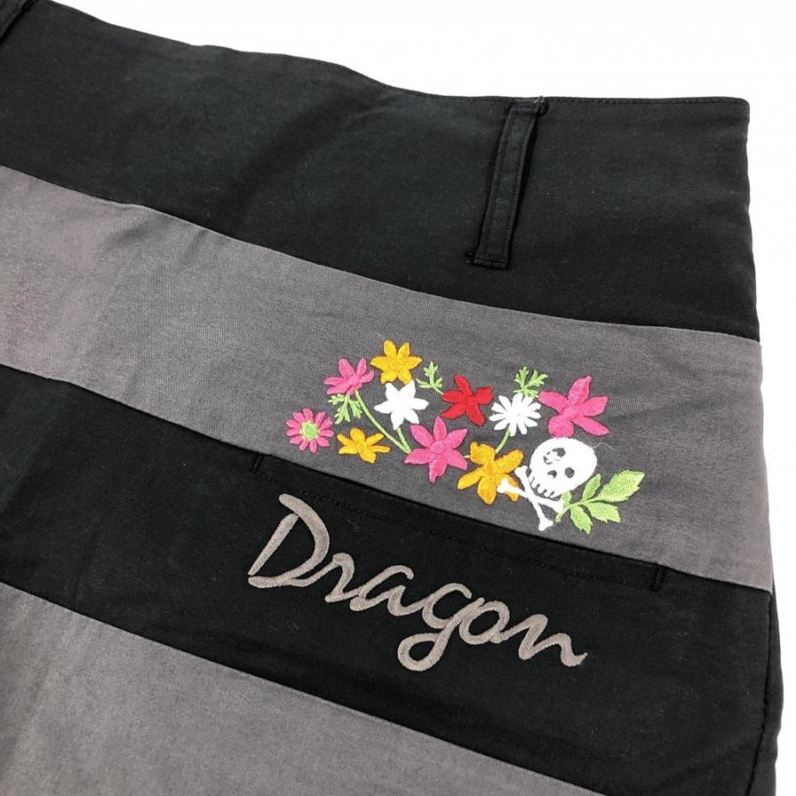 新品ダンスウィズドラゴン　キュロット　3 (L)レディースゴルフウェア　黒 Dance With Dragon（ダンスウィズドラゴン） 【美品】ダンスウィズ