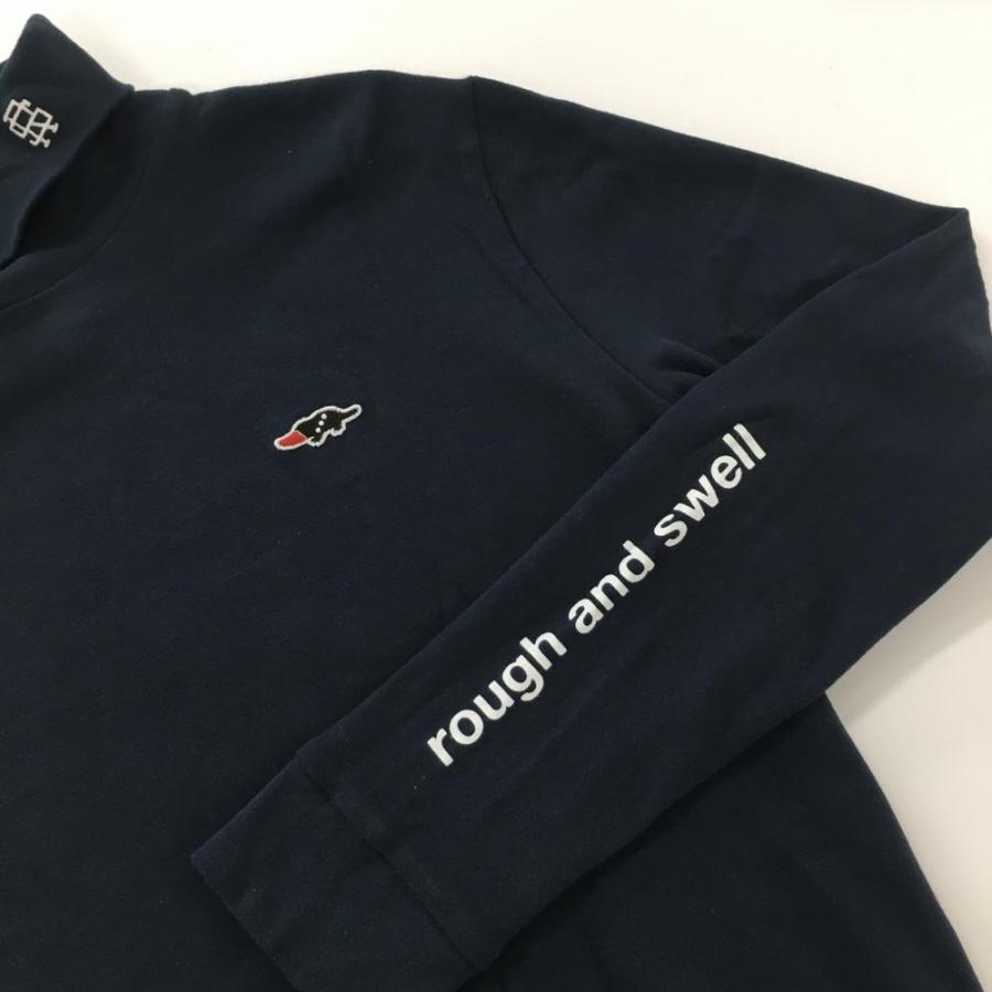ROUGH&SWELL ハイネックシャツ ネイビー 61 ラフ&スウェル（rough&swell） 【美品】ラフアンドスウェル 長袖