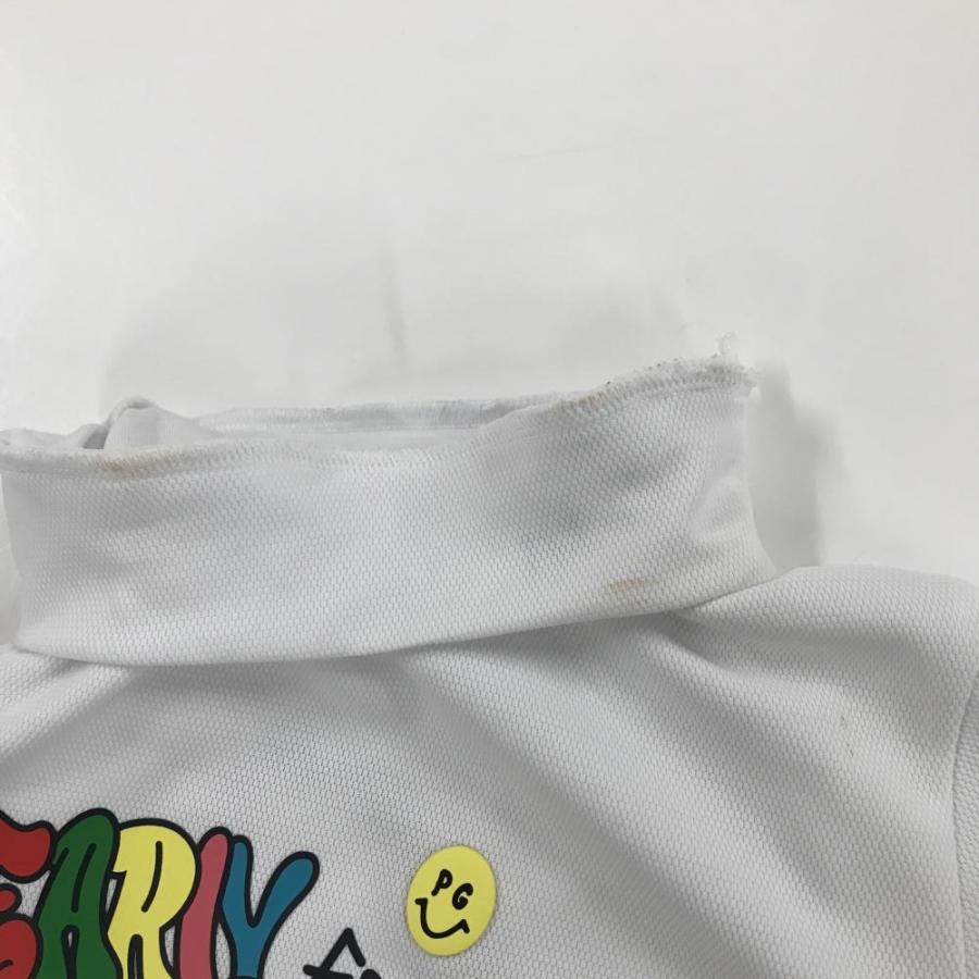 PEARLY GATES（パーリーゲイツ） 半袖ハイネックシャツ 白 フロント