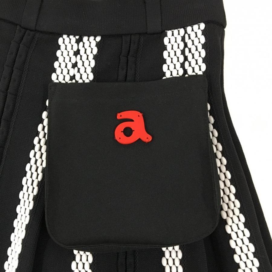 アルチビオ　ゴルフ レディース スカート 黒と白のストライプ36 archivio（アルチビオ） 【超美品】アルチビオ スカート 黒×白