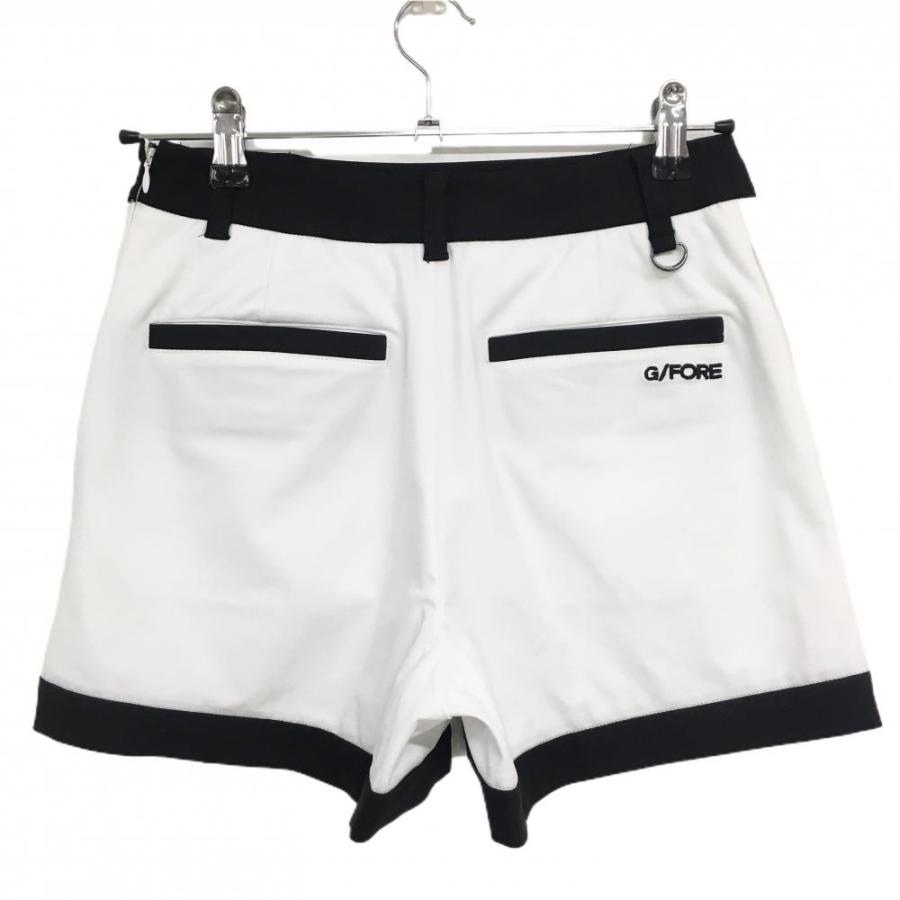 G/FORE/ジーフォア キュロットスカート 38　M相当　ホワイト×ブラック G/FORE（ジーフォア） 【美品】ジーフォア キュロットスカート 白×黒