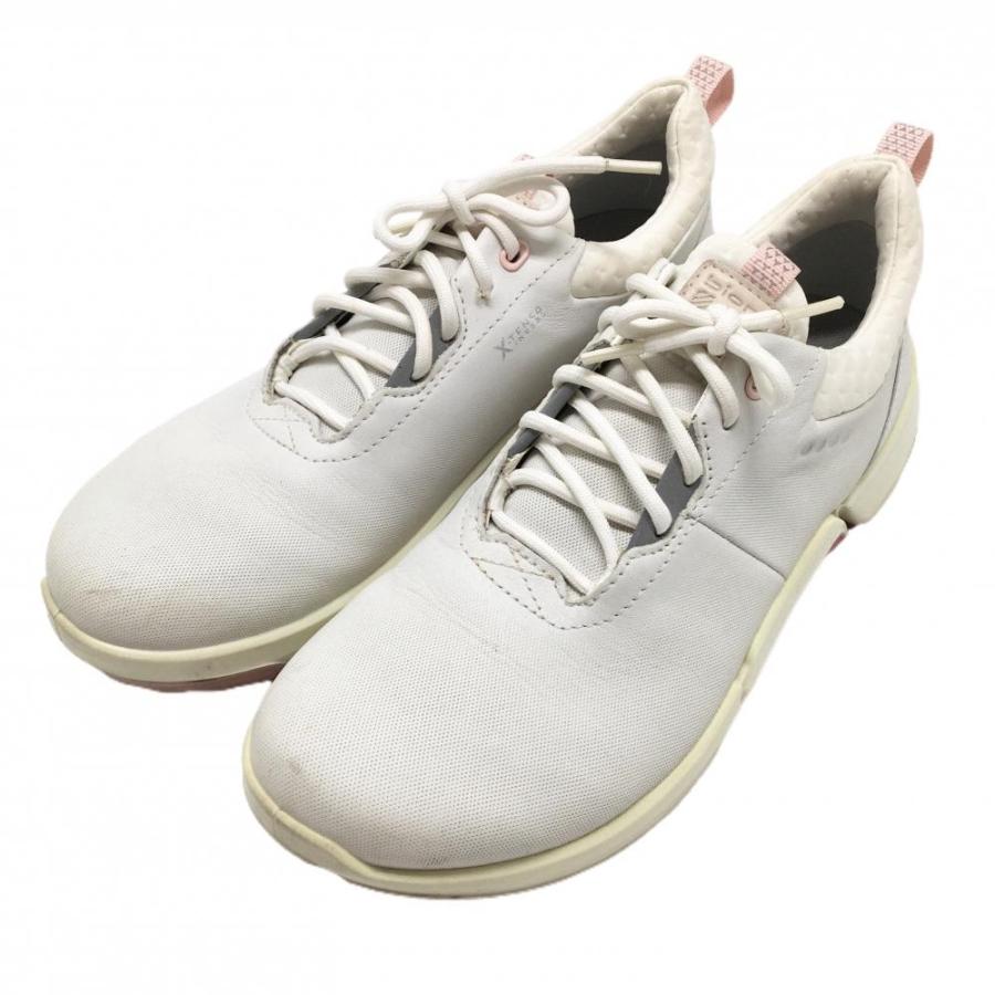 ecco（エコー） 【美品】エコー ゴルフシューズ 白×ピンク BIOM H4
