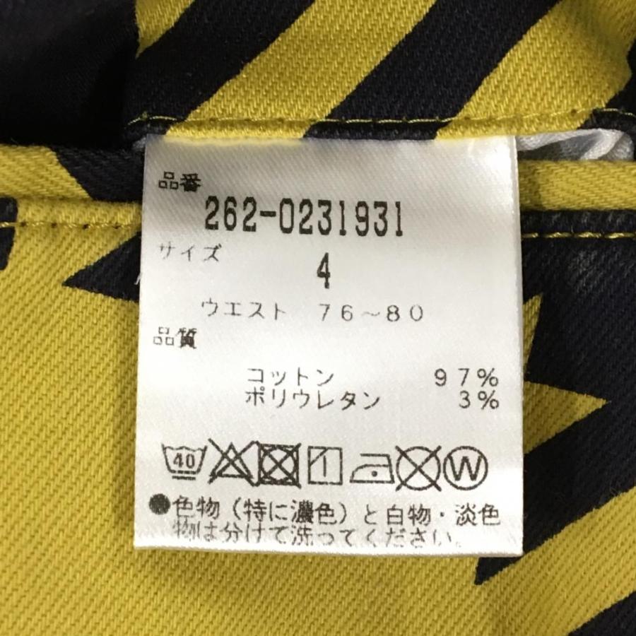 Jack Bunny!!（ジャックバニー） パンツ イエロー×ネイビー ブロック