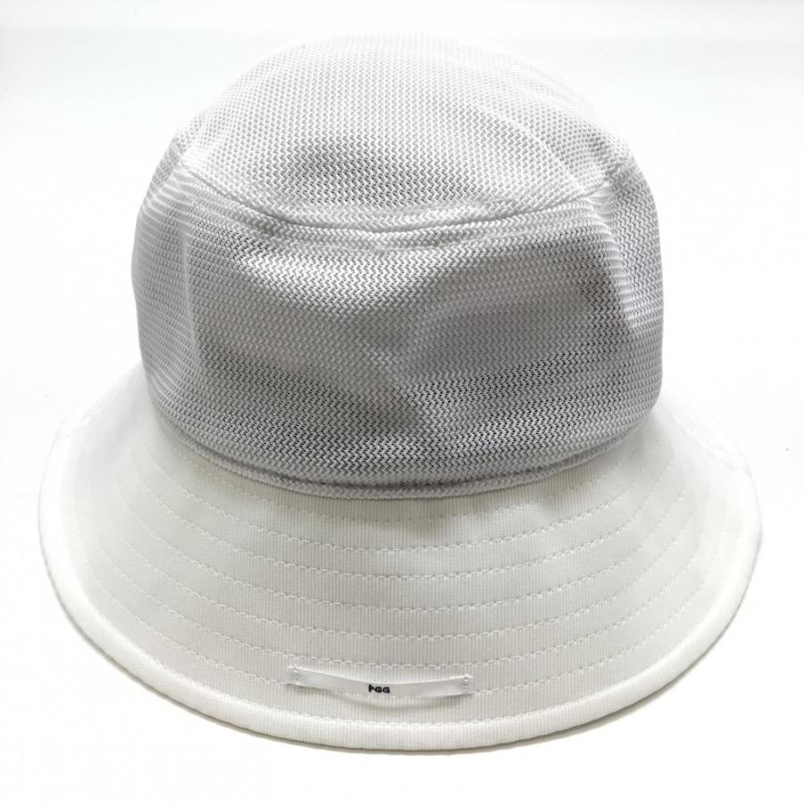 PGG 【美品】PGGパーリーゲイツ バケットハット 白 メッシュ FR ゴルフ