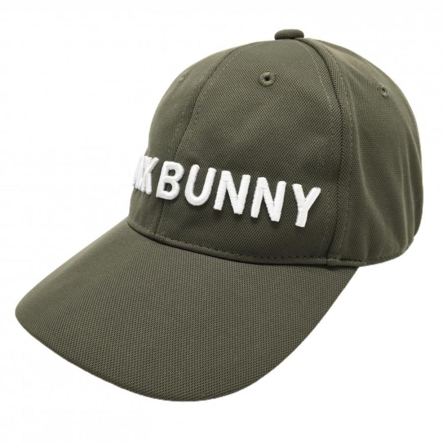 Jack Bunny!!（ジャックバニー） キャップ カーキ×白 立体ロゴ つば