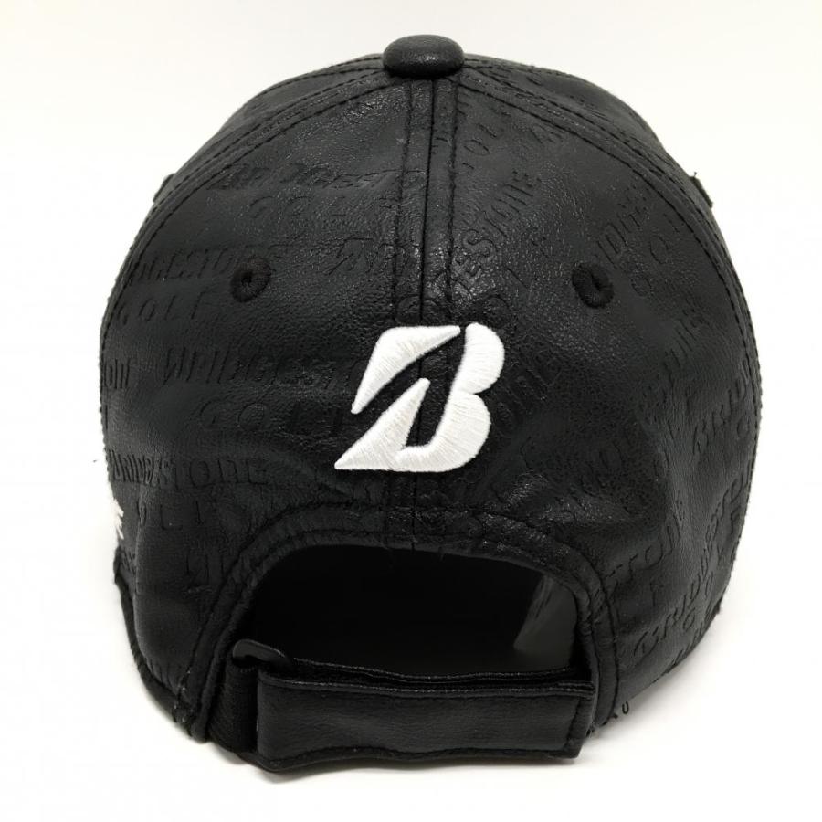 BRIDGESTONE GOLF 【美品】ブリヂストンゴルフ キャップ 黒×白 合成
