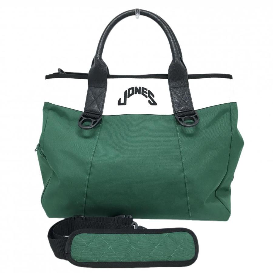 希少　即完売　限定　ジョーンズ　ビームスゴルフ　ロッカーバッグ　トート 超美品】ジョーンズ×ビームスゴルフ 2WAYロッカーバッグ グリーン×白
