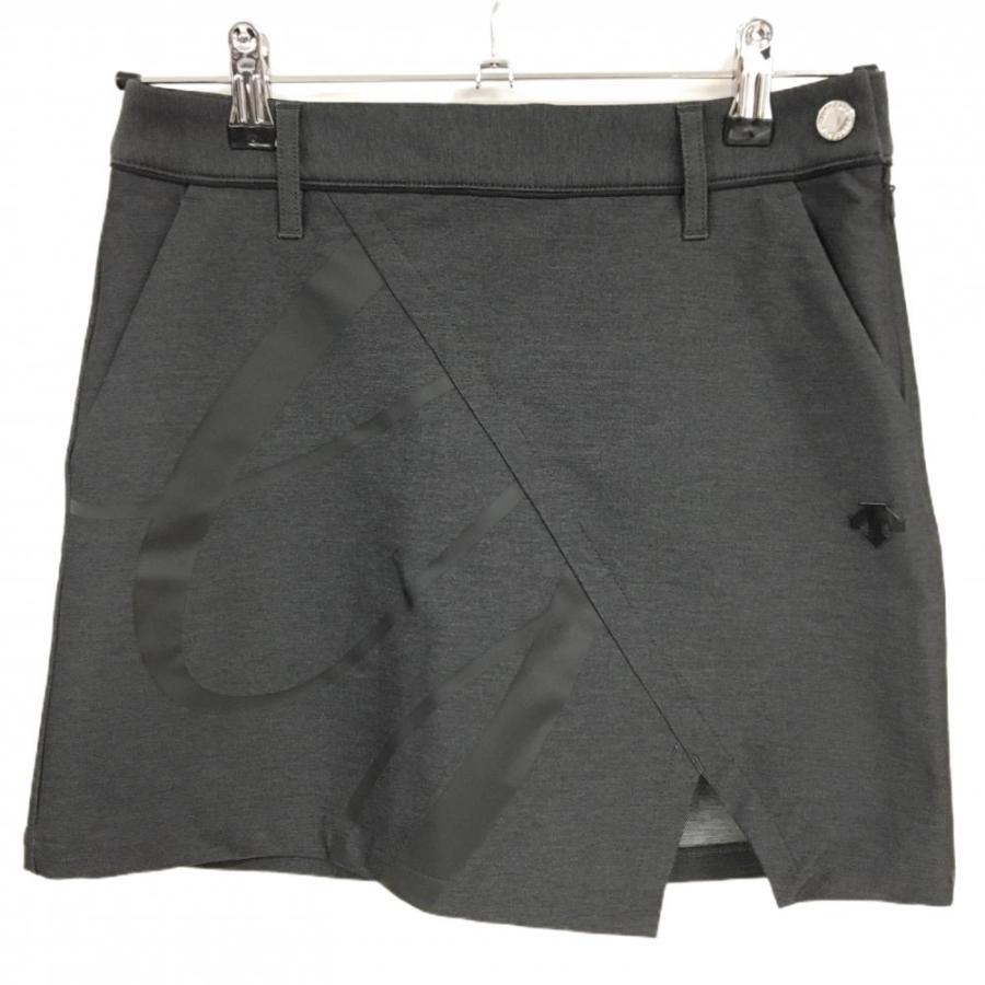 DESCENTE GOLF 【超美品】デサントゴルフ スカート ダークグレー×黒