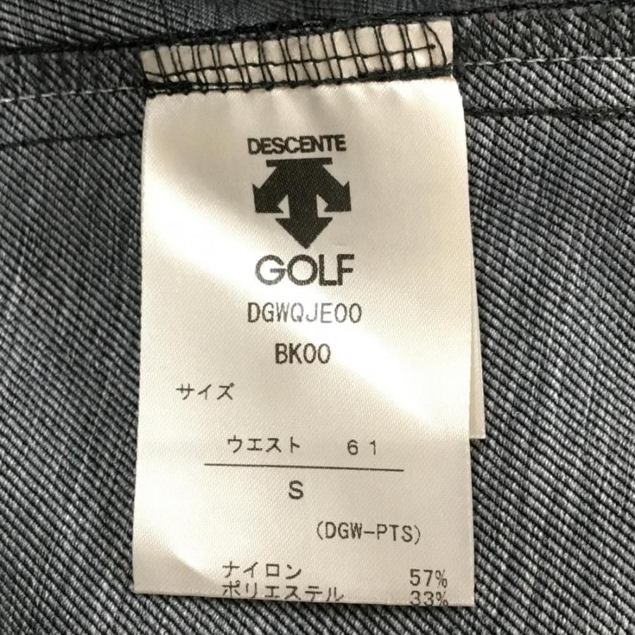 DESCENTE GOLF 【超美品】デサントゴルフ スカート ダークグレー×黒