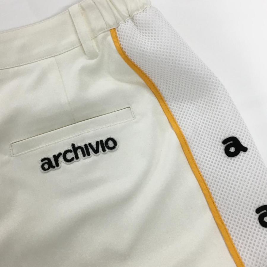 archivio（アルチビオ） スカート アイボリー×白×オレンジイエロー系