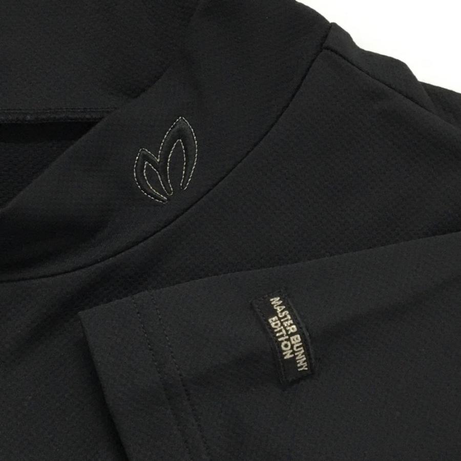 【超美品】マスターバニー×LOONEY TUNES 半袖ハイネックシャツ 黒×白   メンズ 7(2XL) ゴルフウェア 大きいサイズ MASTER BUNNY EDITION MASTER BUNNY EDITION（マスターバニーエディション） 【超美品