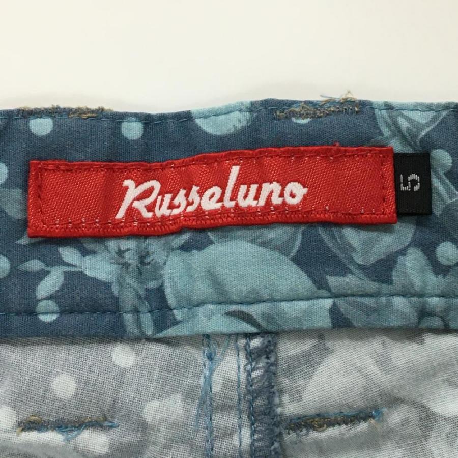 Russeluno（ラッセルノ） ハーフパンツ ネイビー×ライトブルー 花柄