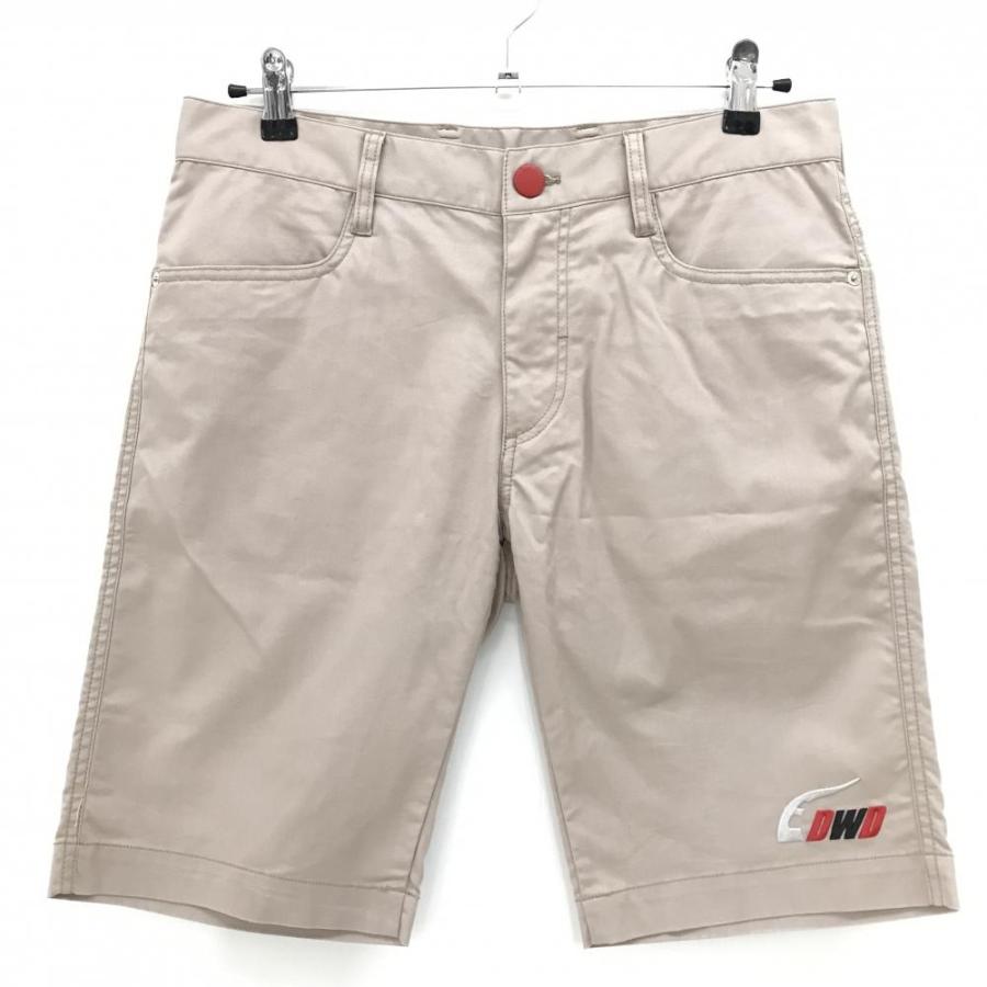 【美品】ダンスウィズドラゴン×ウルトラマン ハーフパンツ ベージュ ヒップドラゴン刺しゅう メンズ 2(M) ゴルフウェア Dance With Dragon Dance With Dragon（ダンスウィズドラゴン） 【美品】ダンスウィズ