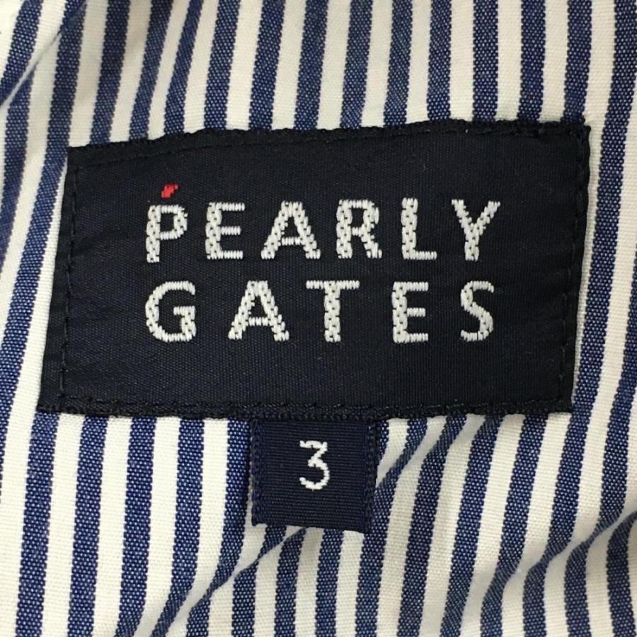 PEARLY GATES（パーリーゲイツ） ハーフパンツ 白 ロゴ刺しゅう サイド
