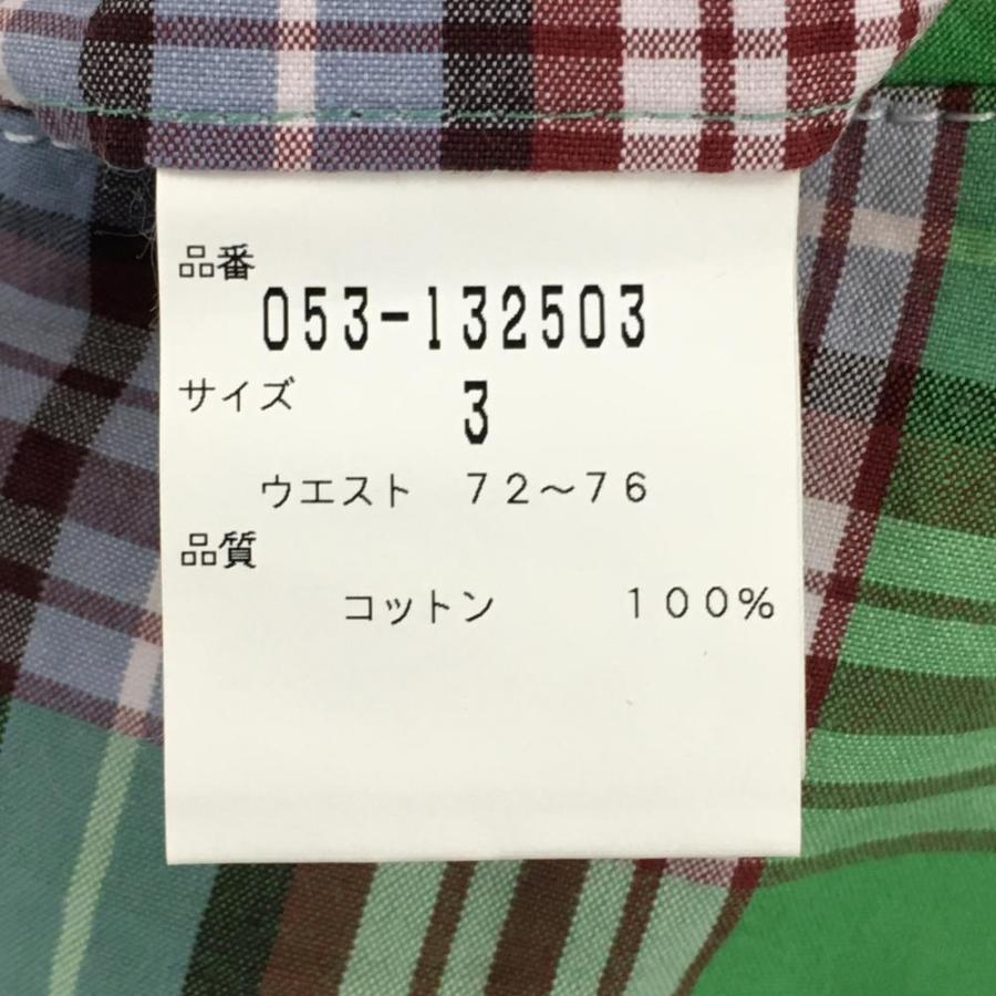 PEARLY GATES（パーリーゲイツ） ハーフパンツ グリーン×ボルドー
