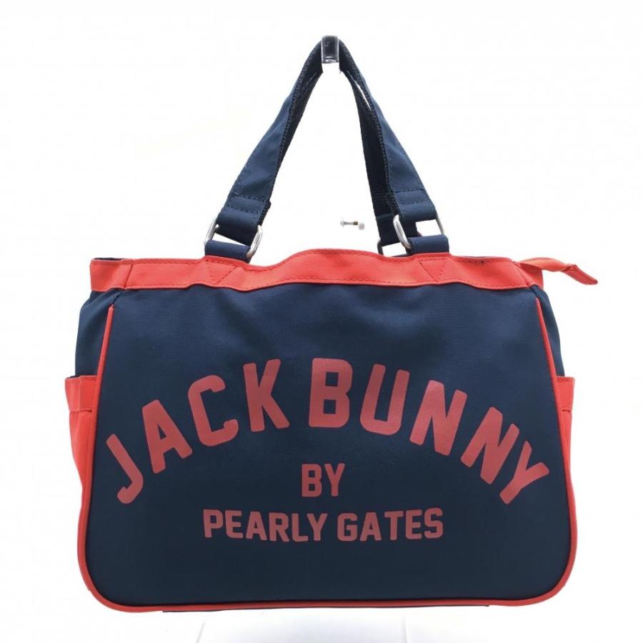 Jack Bunny!!（ジャックバニー） カートバッグ ネイビー×レッド ロゴ