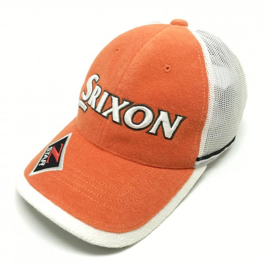 SRIXON スリクソン メッシュキャップ オレンジ×白 パイル地 ZSTAR