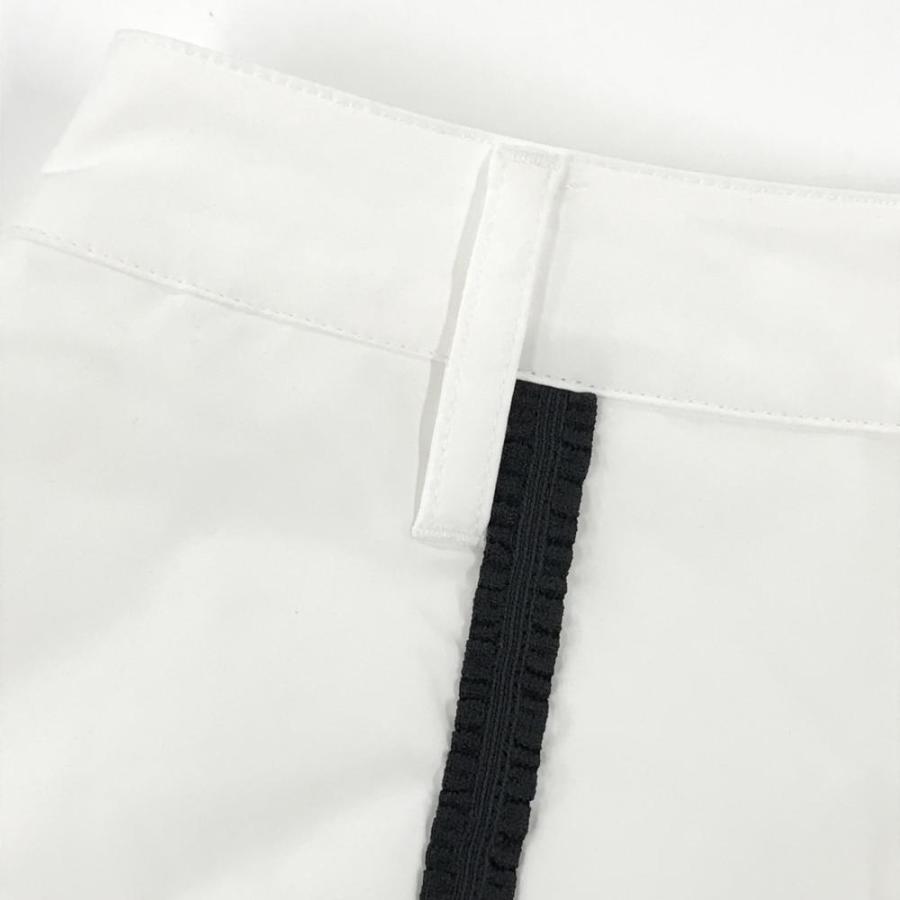 M・U SPORTS 【新品】MUスポーツ プリーツスカート 白×黒 レーステープ